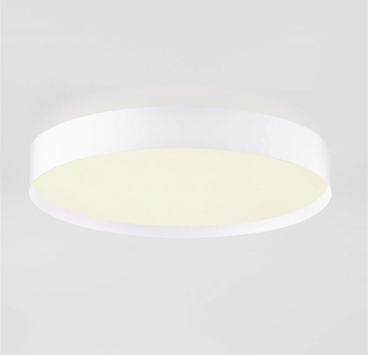 NL Roiy Sandy White Semi Flush Round Ceiling Light 40cm - ID 14457