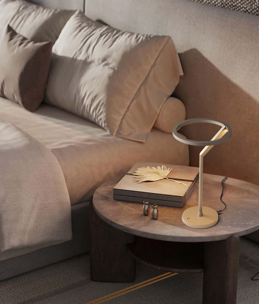 NL TILEA Brushed Mocha Touch Dimmable Table Light - ID 14520