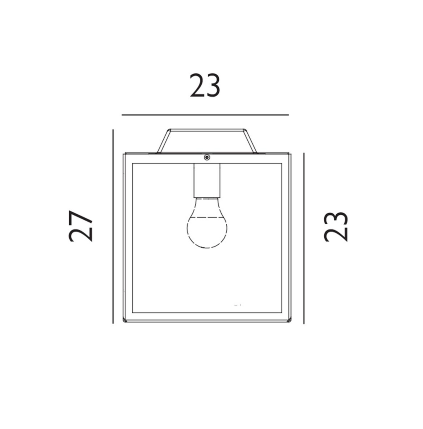 Oten 1lt Cube Flush Exterior Light - ID 14630