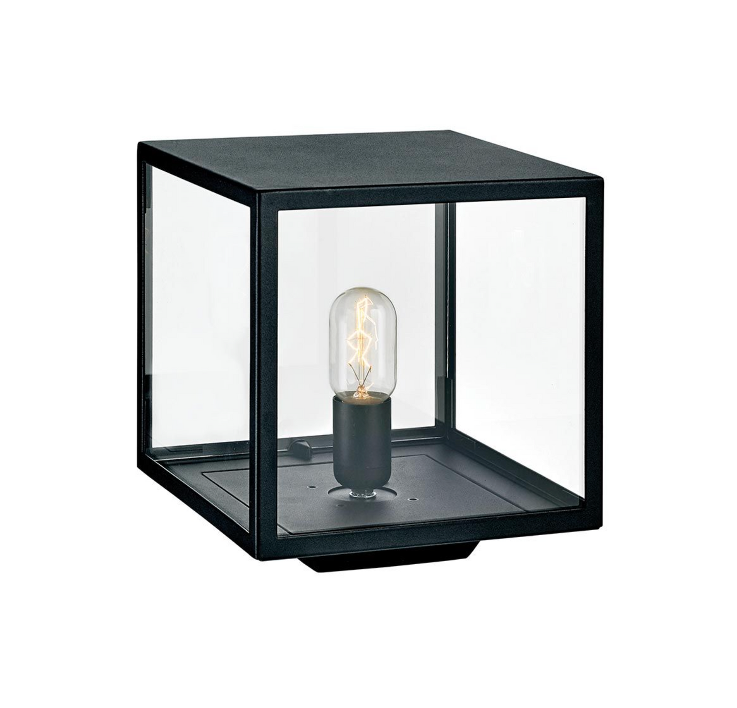 Oten 1lt Cube Exterior Pedestal Light - ID 14631