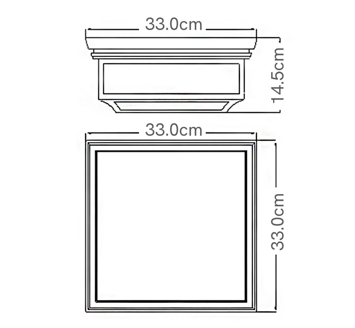 Herd 2lt Exterior Flush Lantern - ID 14646