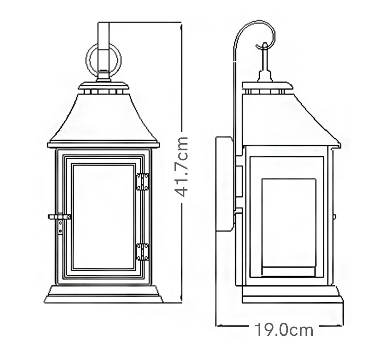 Herd 1lt Small Exterior Wall Lantern - ID 14647