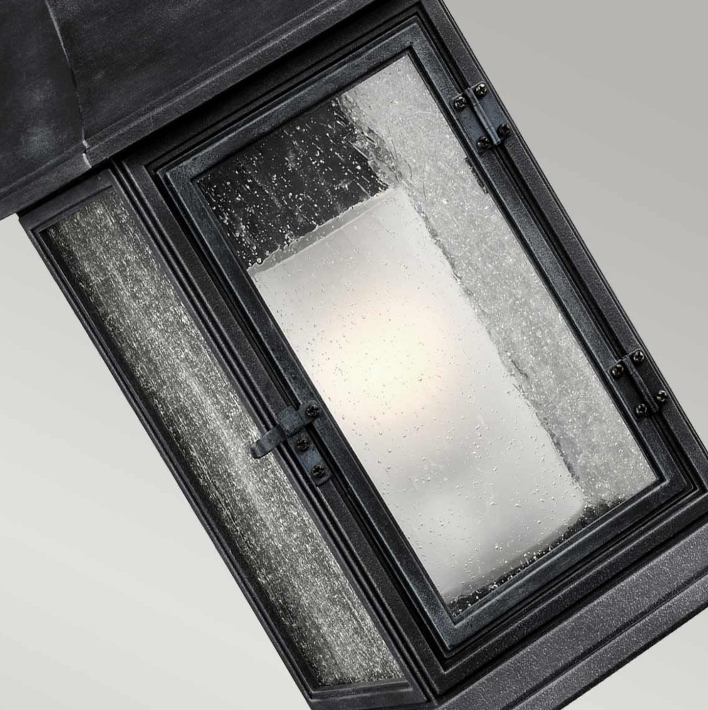 Herd Weathered Zinc Large Exterior Wall Lantern - ID 14649