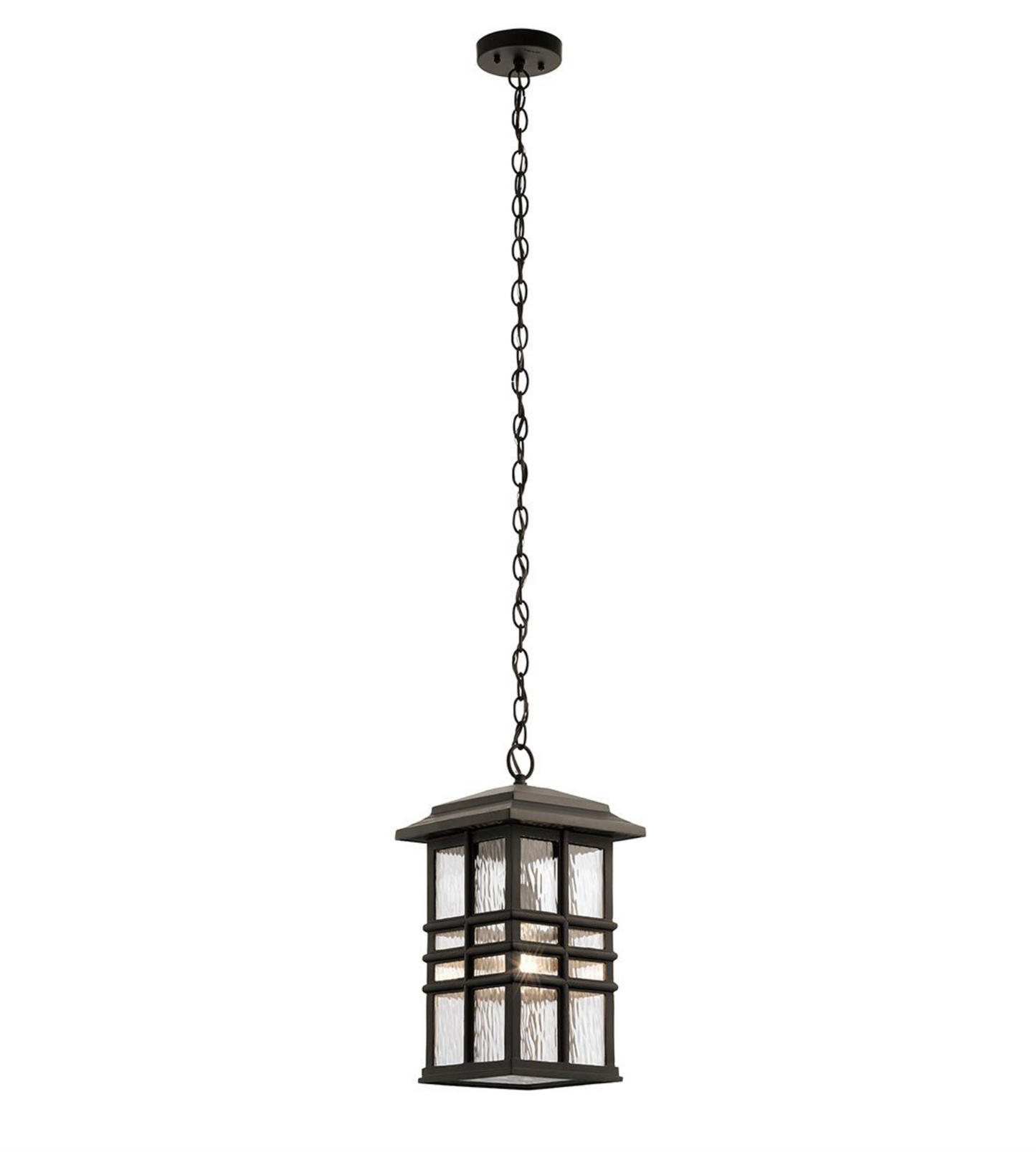 Akari Old Bronze Exterior Chain Lantern - ID 14652