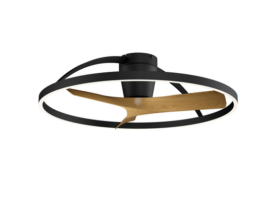 Everest Small Black/Wood Ceiling Fan - ID 14664