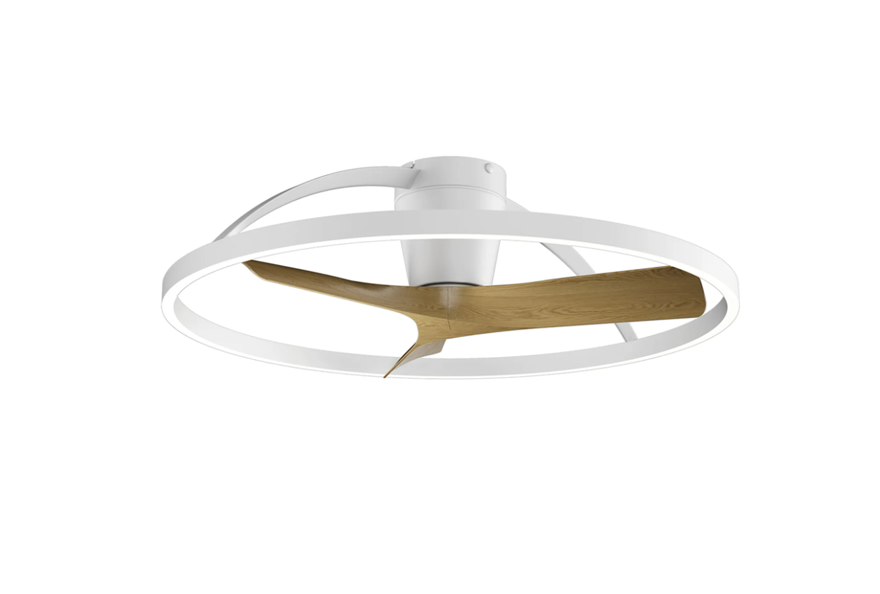 Everest Small White/Wood Ceiling Fan - ID 14669
