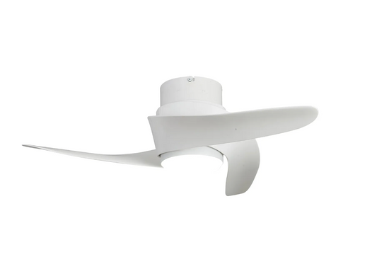 Nuuk 79.5cm White 24W LED Ceiling Fan - ID 14691