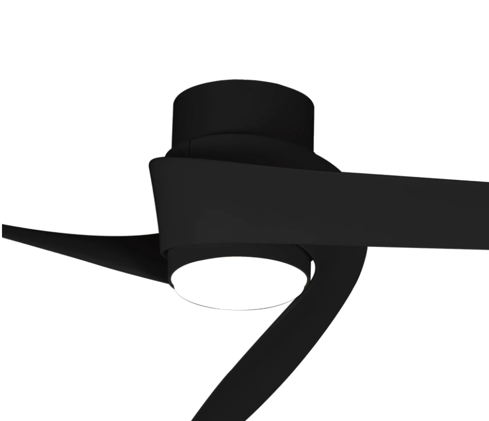 Nuuk 122cm Black 24W LED Ceiling Fan - ID 14699