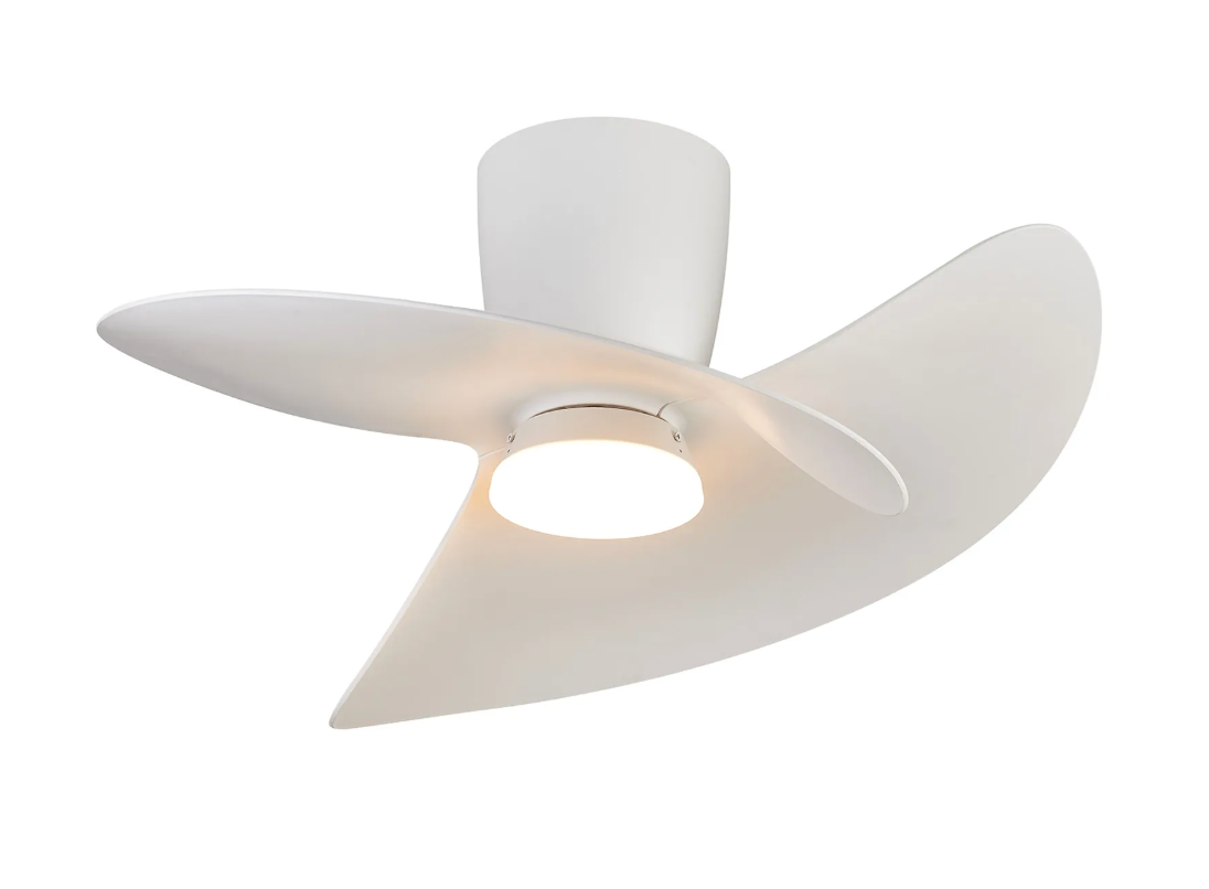River 70cm White 18W LED Ceiling Fan - ID 14704