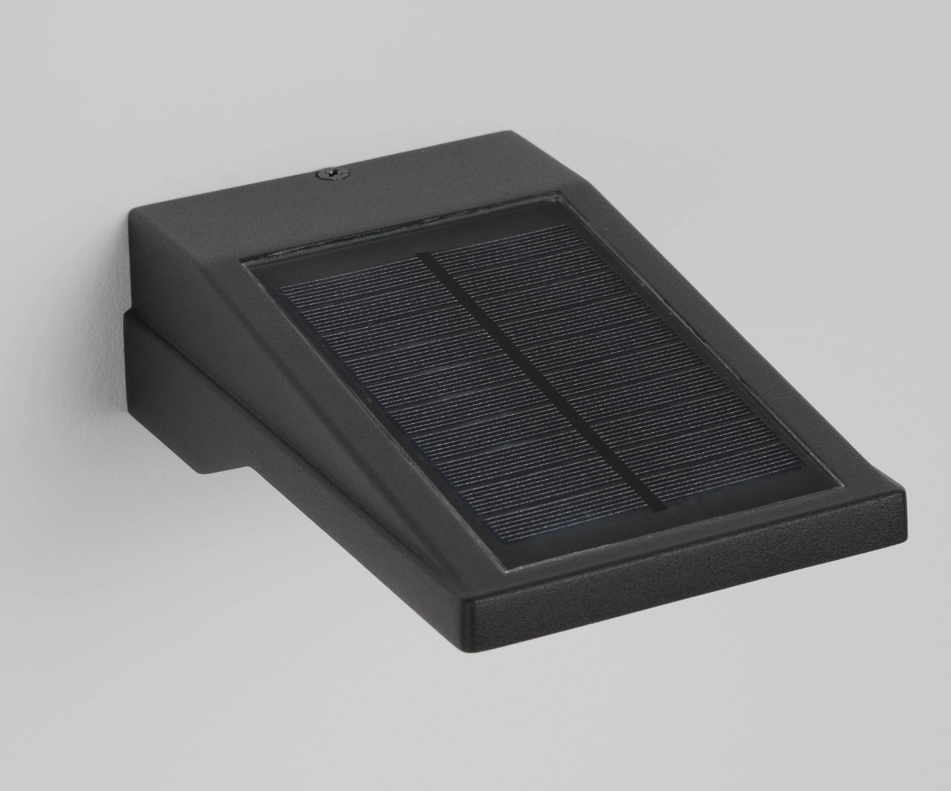 Contemporary Black Solar Exterior PIR Wall Light - ID 14718