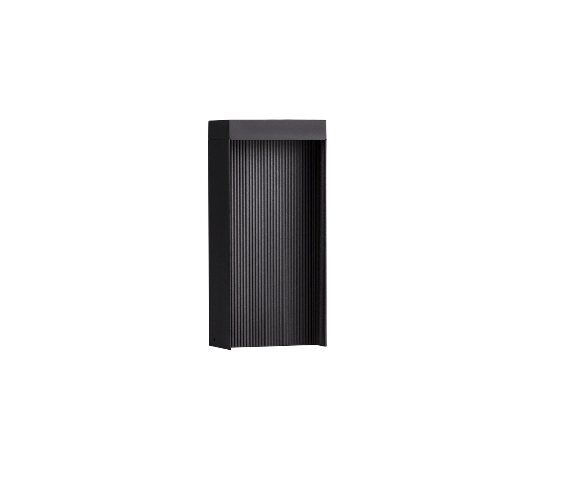 Avenue 30cm Dark Anthracite Exterior Coastal Bollard - ID 14719