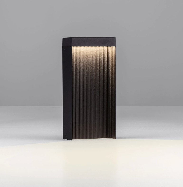 Avenue 30cm Dark Anthracite Exterior Coastal Bollard - ID 14719