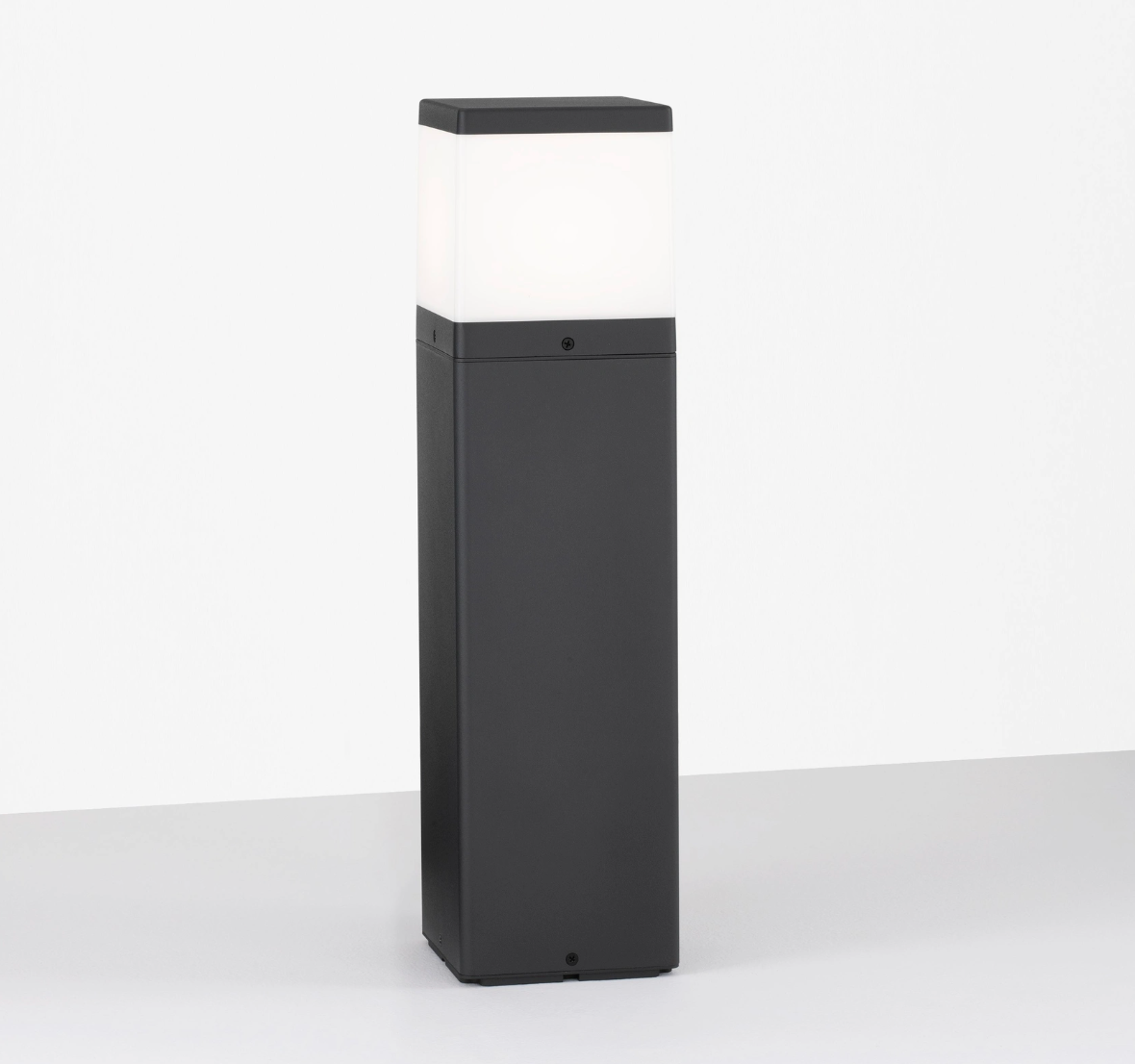 Smith 50cm Dark Grey Simplistic Exterior Bollard - ID 14724