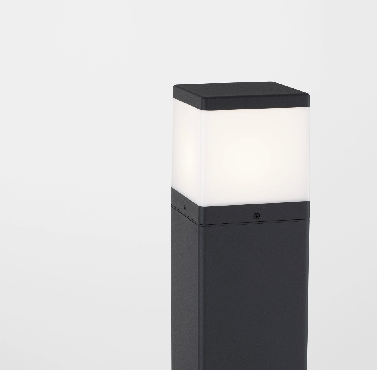 Smith 80cm Dark Grey Simplistic Exterior Bollard - ID 14725