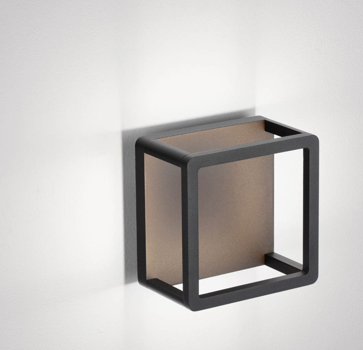 Haze Dark Anthracite Exterior Wall 9W Box Lantern - ID 14743