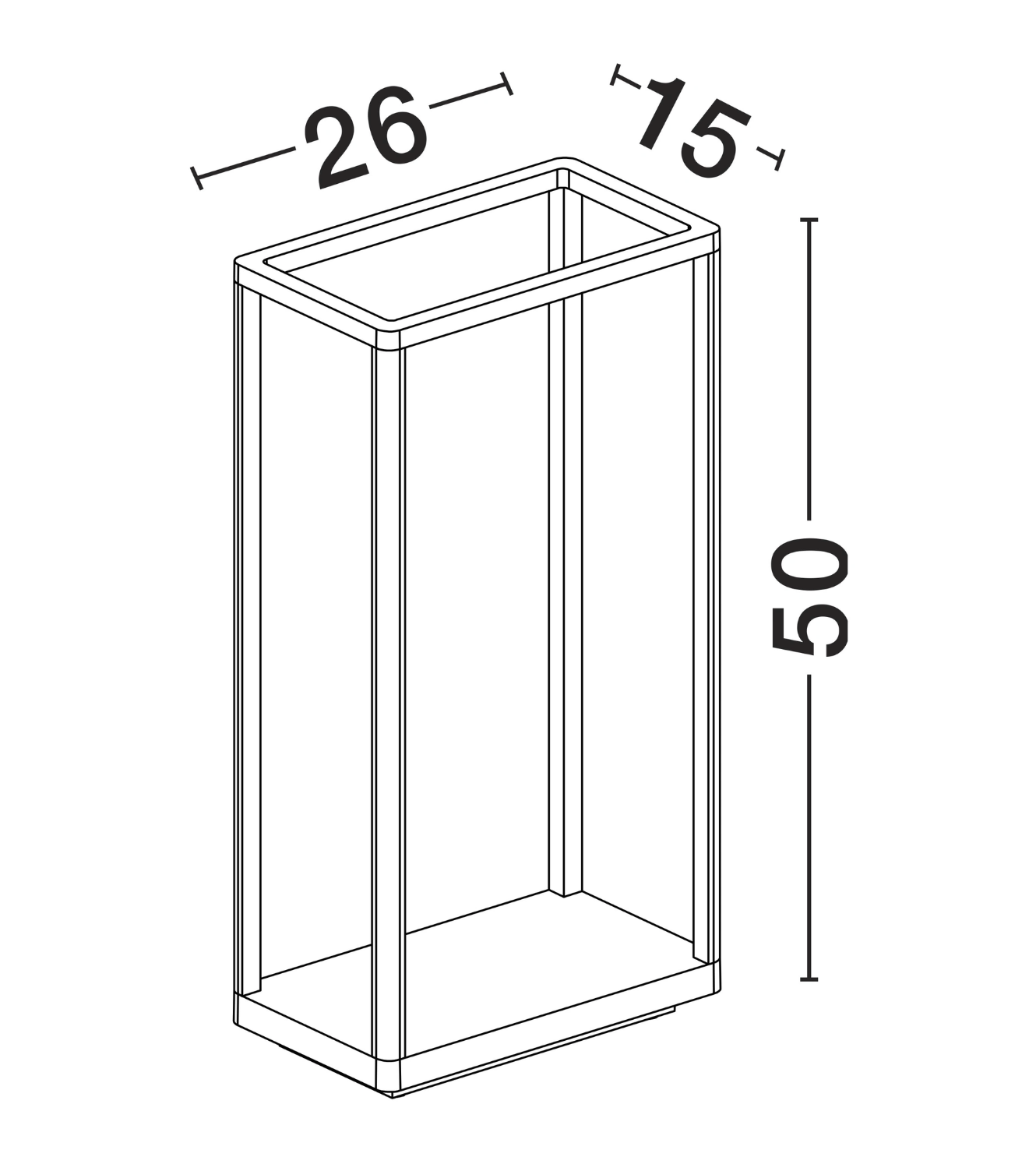 Brume Dark Anthracite Exterior 9W Box Bollard - ID 14749