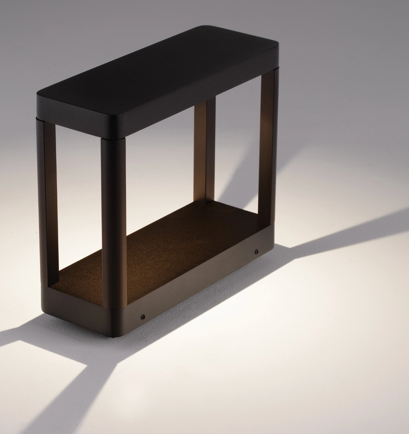 Dirac Small Dark Anthracite Exterior 8W Box Bollard - ID 14751