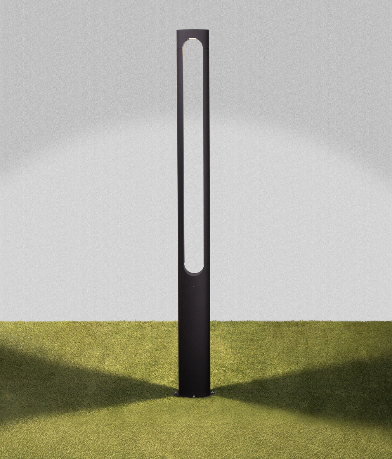 Sleek 2m Dark Anthracite 21W Exterior Bollard - ID 14754