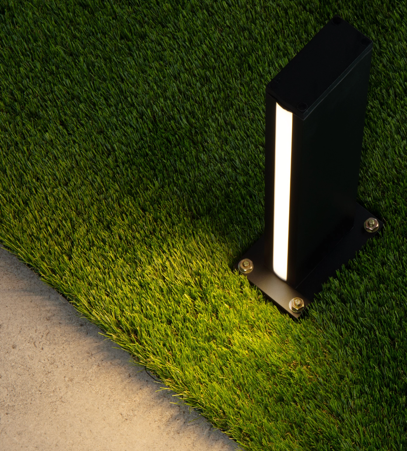 Sabre 40cm Minimalistic Dark Anthracite Exterior Bollard - ID 14760