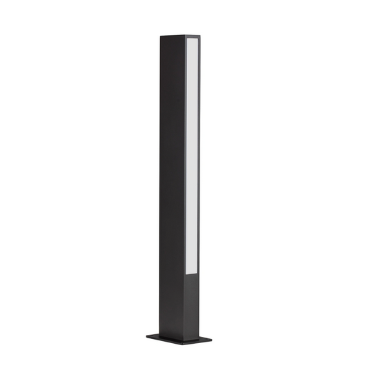 Tachi 60cm Minimalistic Sandy Black Exterior Bollard - ID 14762