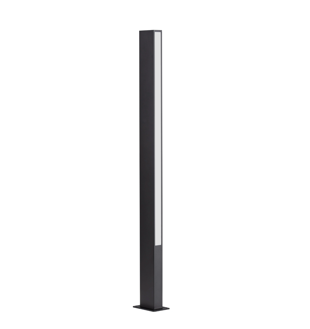 Tachi 100cm Minimalistic Sandy Black Exterior Bollard - ID 14763