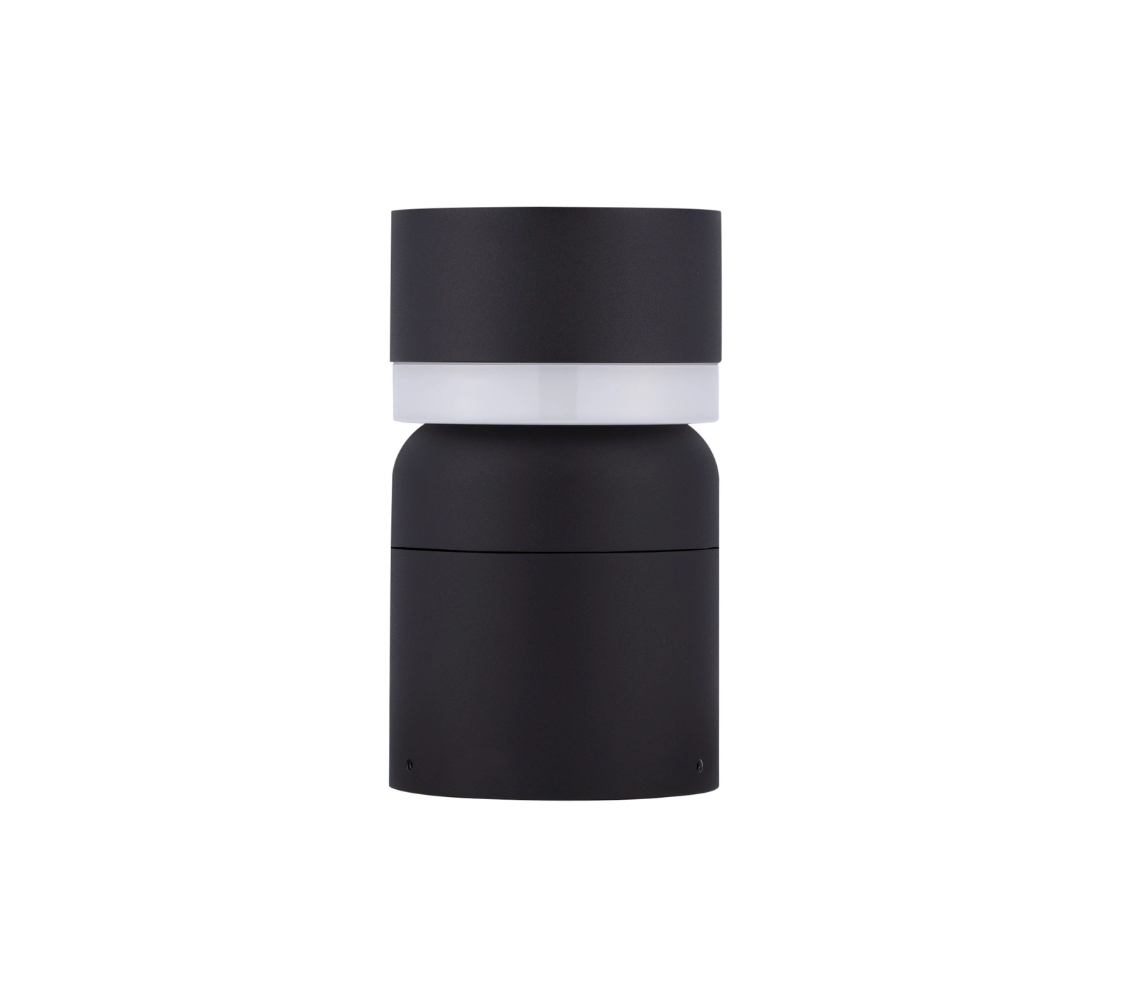 Skye Small Sandy Black Exterior Round Bollard - ID 14766