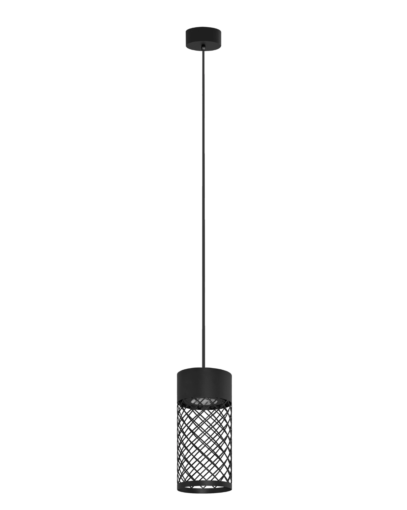 Crue Sandy Black Intwined Metal Exterior Pendant - ID 14768