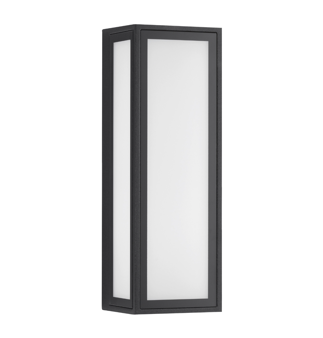 Talsa Black Rectangular Decorative Exterior Box Lantern - ID 14787