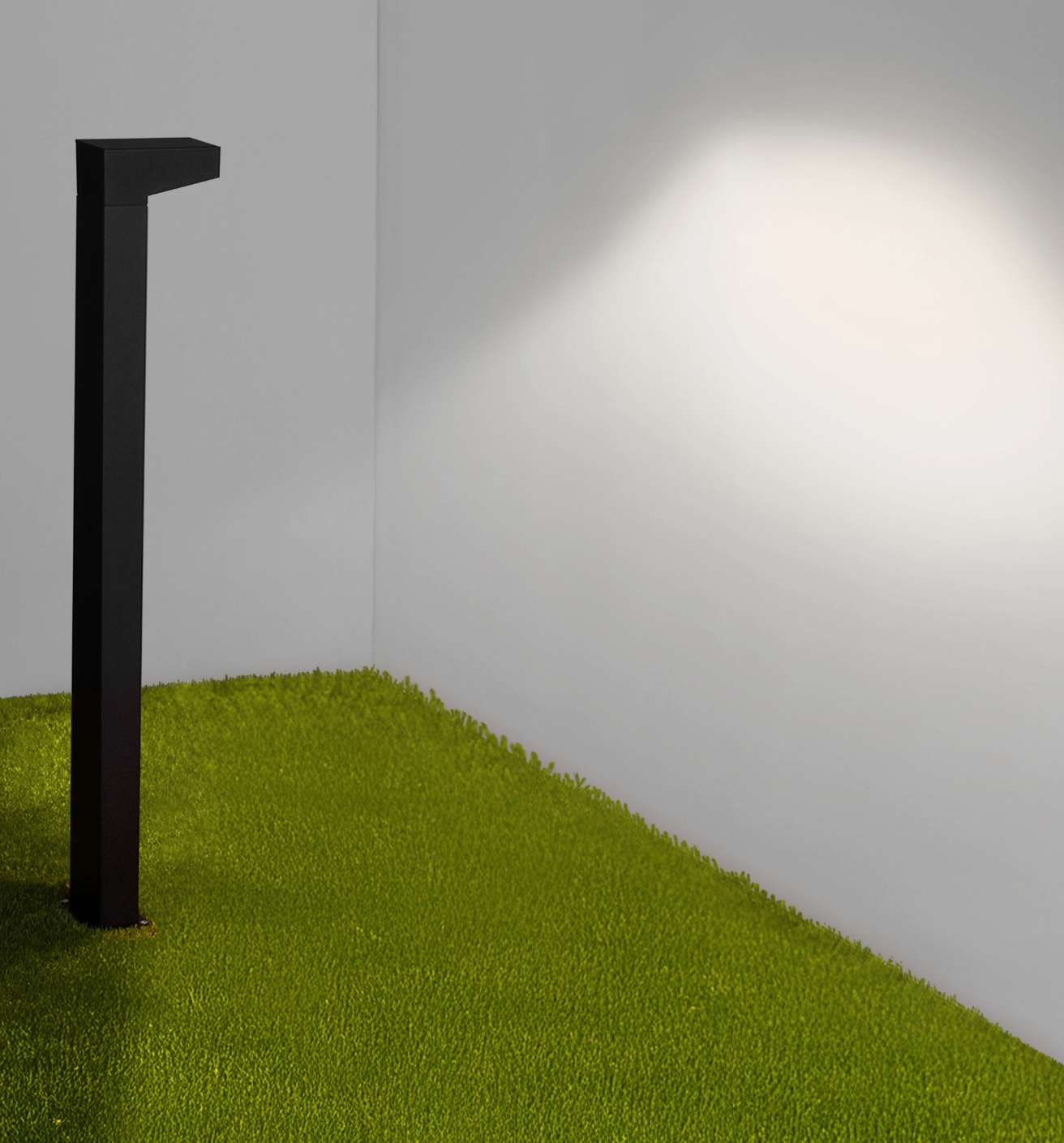 Dile 90cm Sandy Black Exterior Coastal Bollard - ID 14802