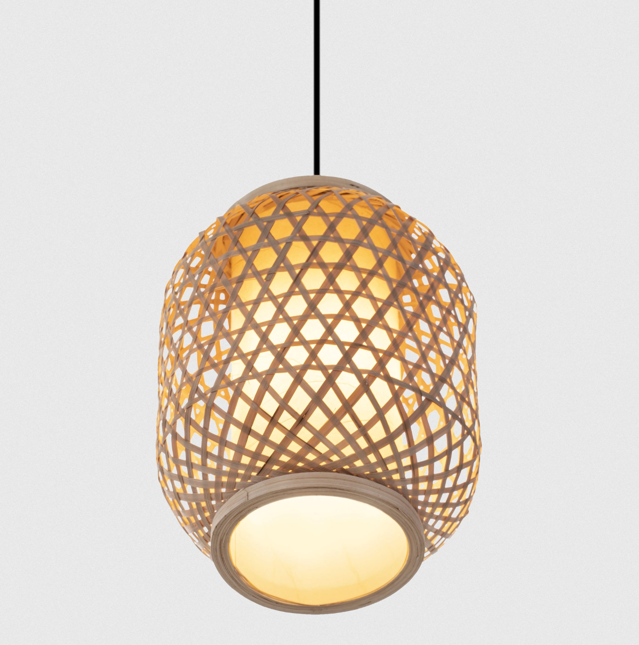 Aires Diffused Rattan Ø20cm Shade Pendant - ID 14809