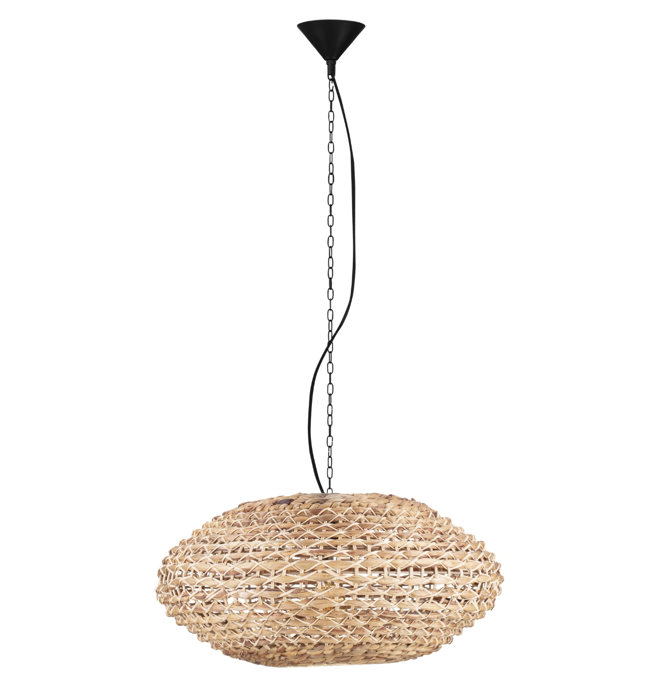 Sari Saucer Natural Woven Pendant Light - ID 14815