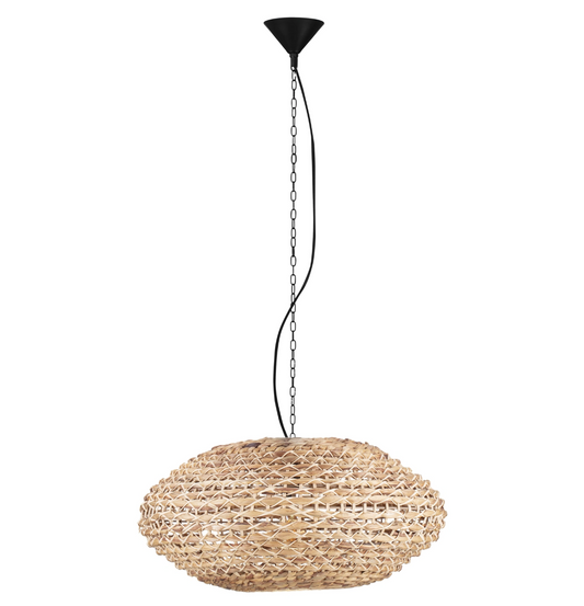 Sari Saucer Natural Woven Pendant Light - ID 14815