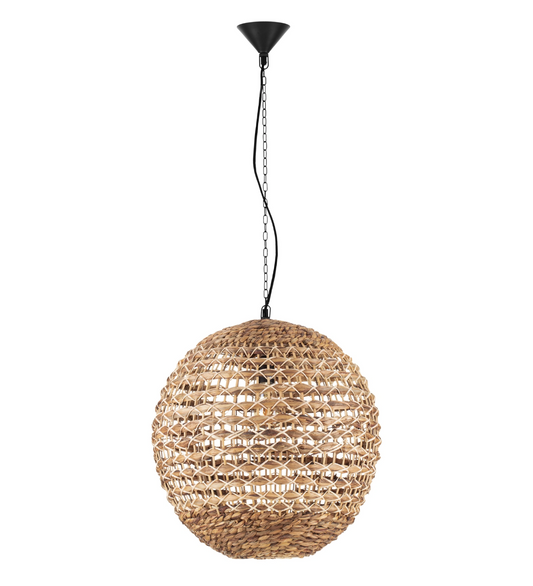 Sari Sphere Natural Woven Pendant Light - ID 14816