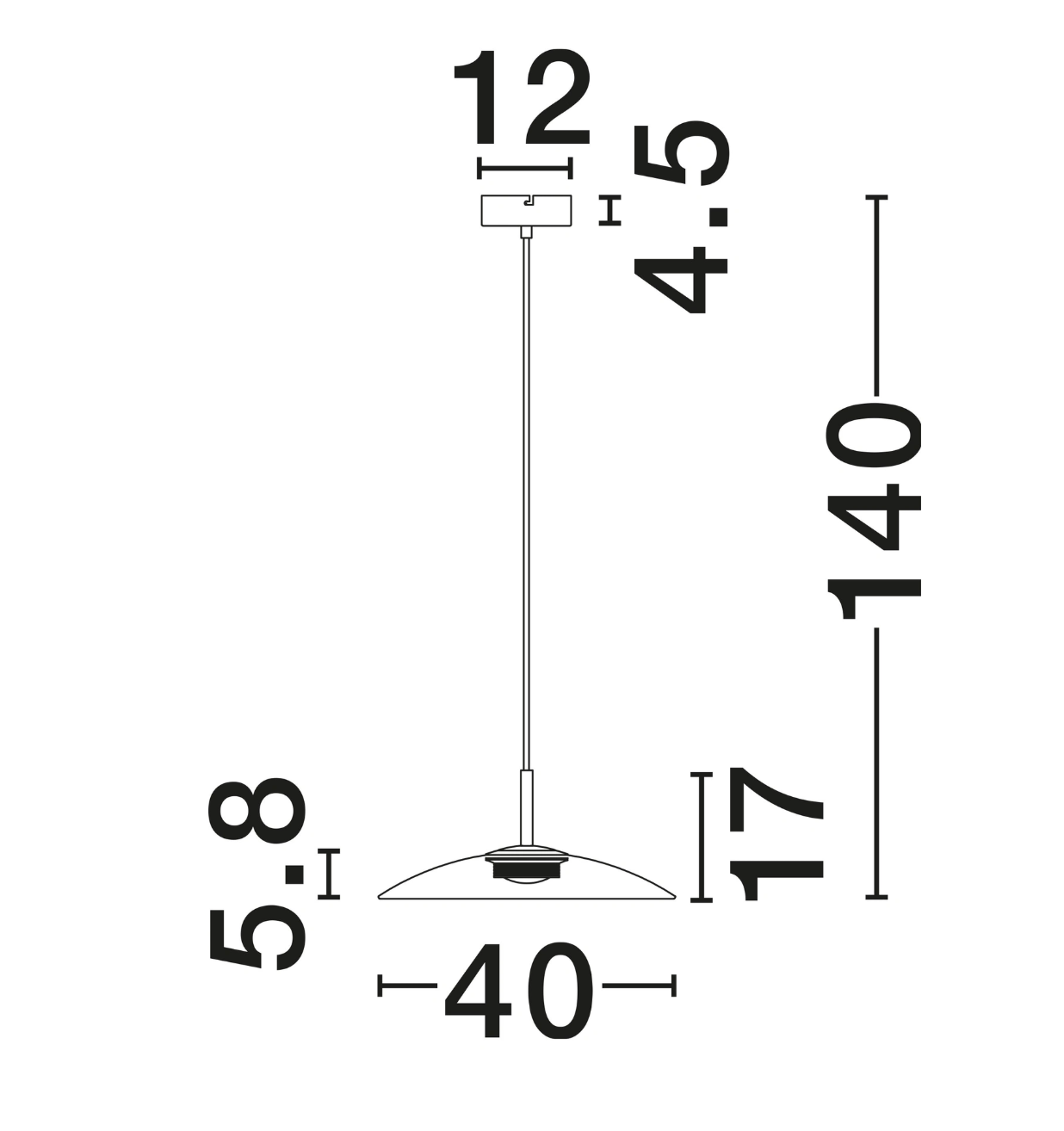 Life 40cm Mocha Brown Glass Disc Pendant - ID 14831