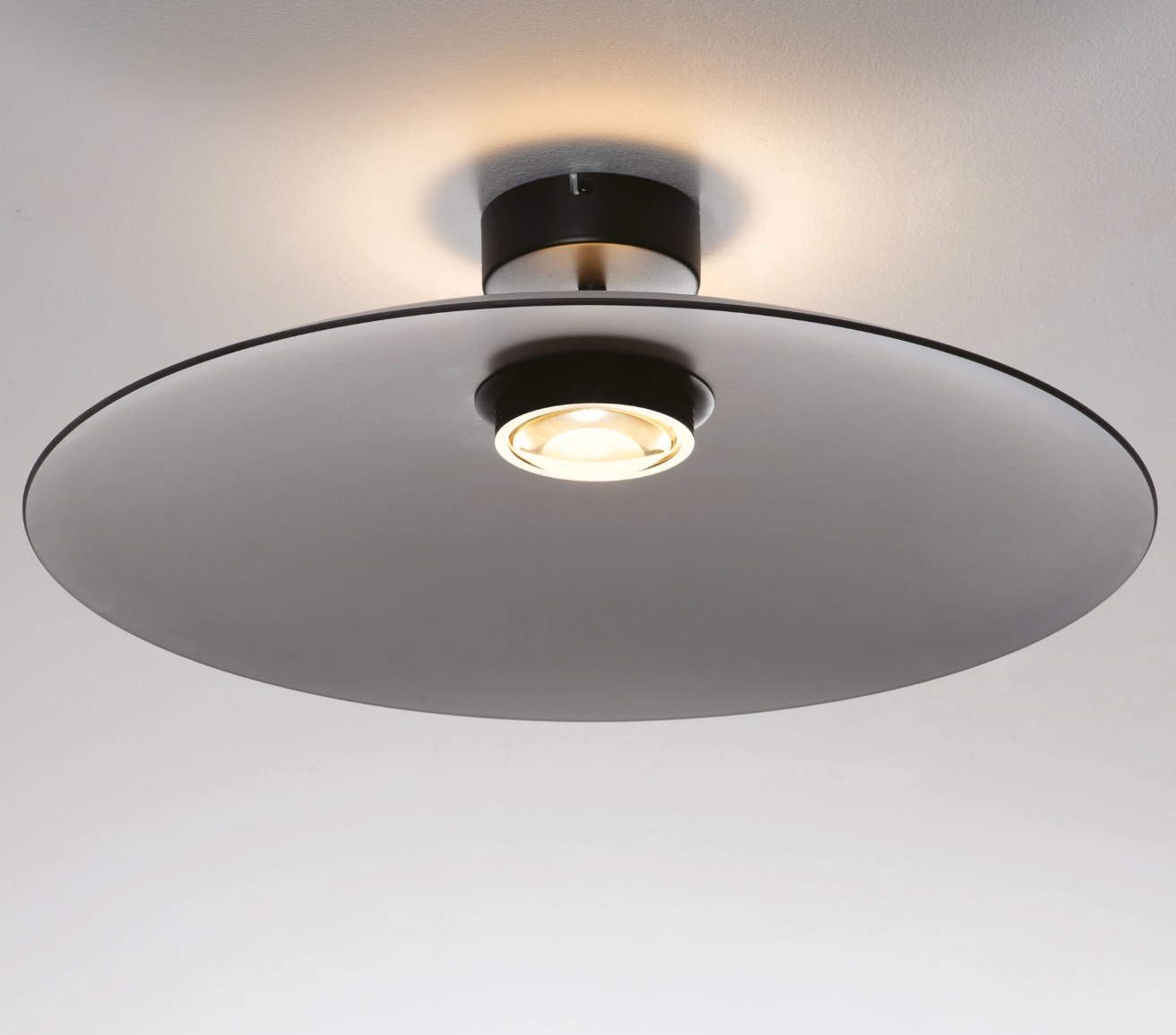Life Flush 60cm Smoked Glass Disc Light - ID 14836