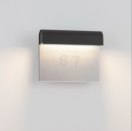 NL Landi Black Outdoor Wall Light IP54 - ID 14676