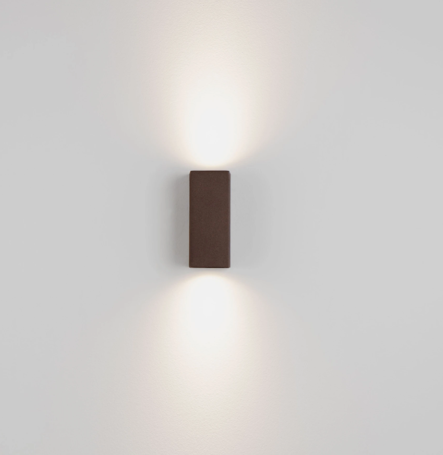 TOME Corten IP65 Outdoor 2lt Wall Light - ID 14923