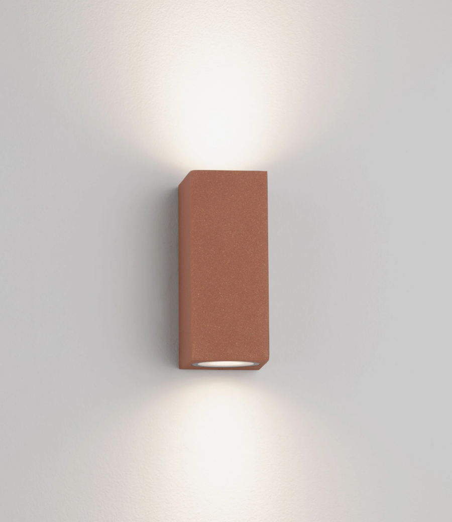 TOME Orange IP65 Outdoor 2lt Wall Light - ID 14924