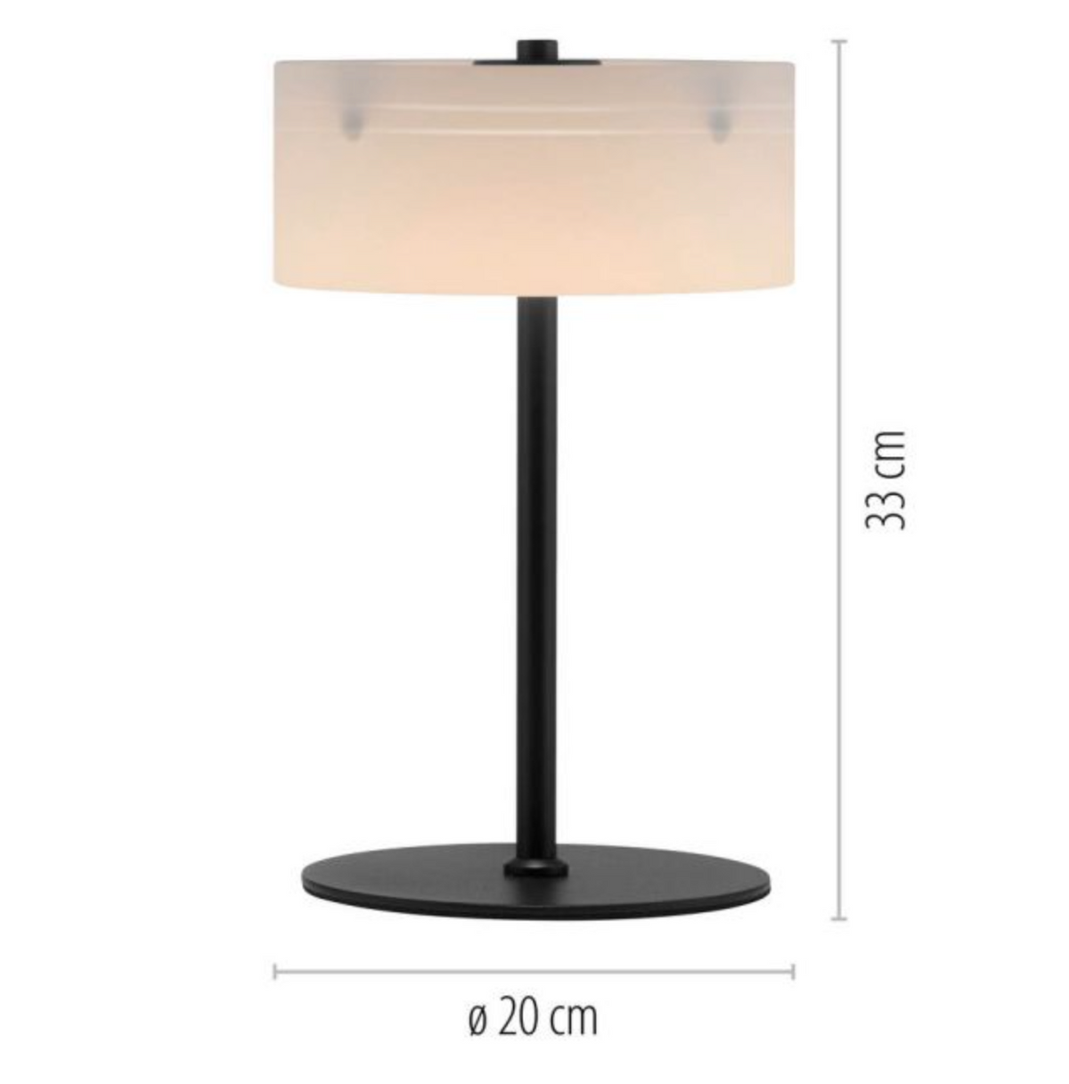 MAKI Black LED Touch Table Lamp - ID 14971