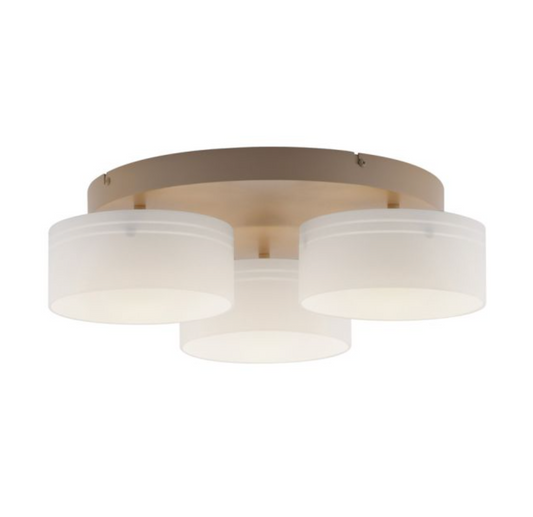 MAKI Sand LED 3 Light Flush Ceiling Light - ID 14974