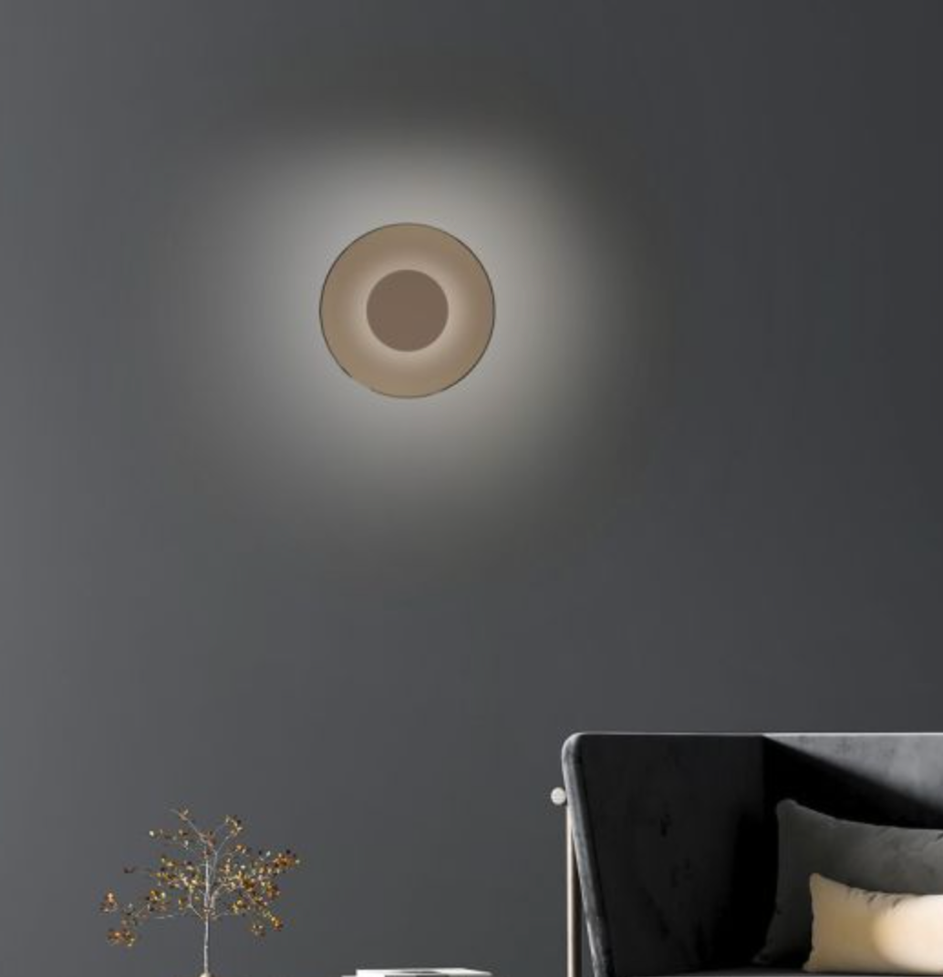 Eclipse LED Bronze Flush Wall Light - ID 15017