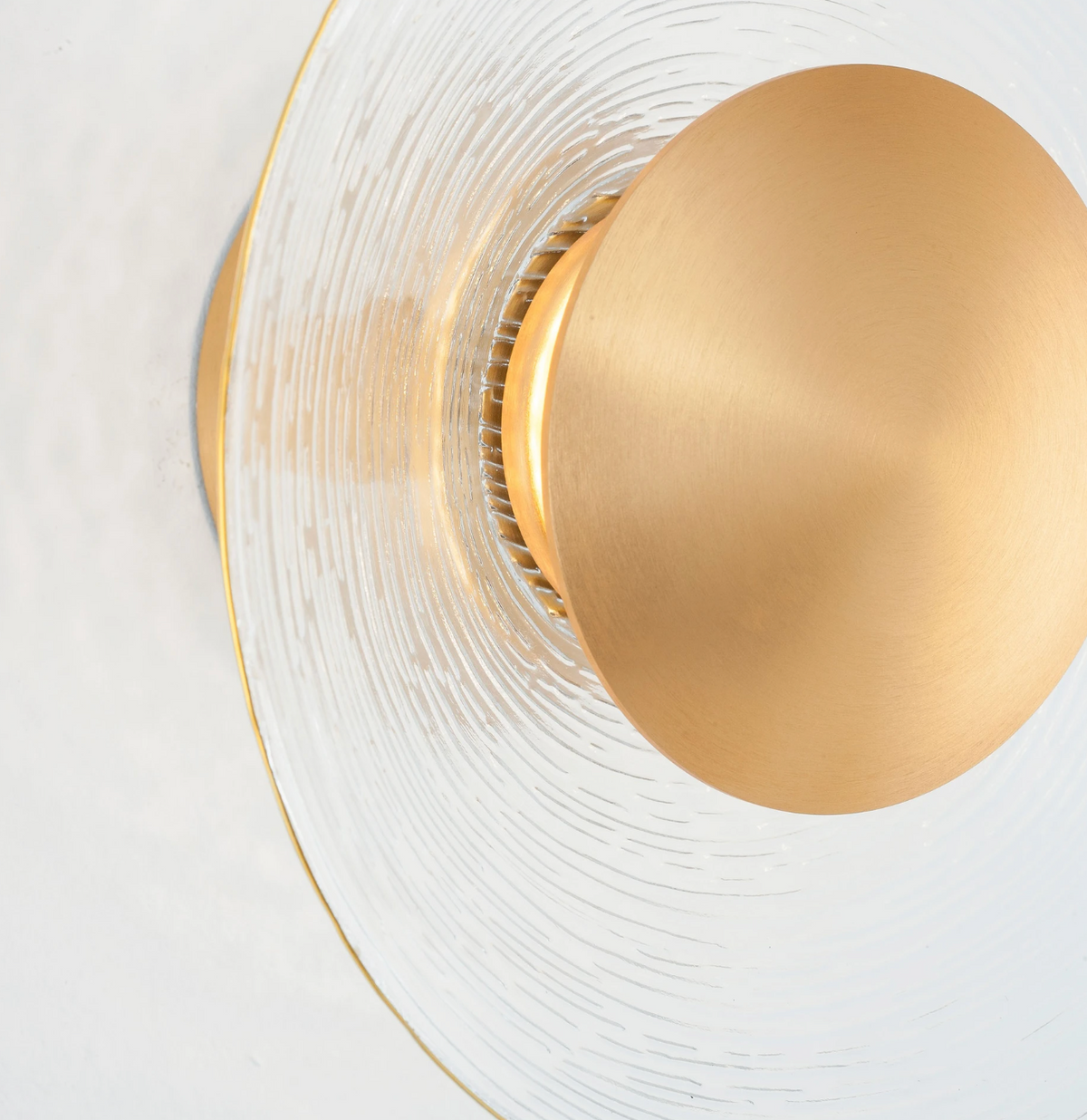 LIS Textures Acrylic and Brass Gold 16cm Wall Light - ID 15018