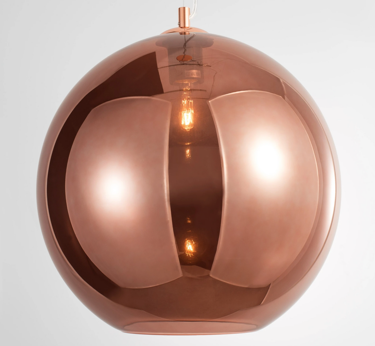PIAK Chrome and Copper Single Pendant - ID 15020