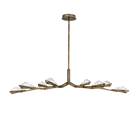Tera Decorative Antique Brass Large Suspension Light - ID 15062