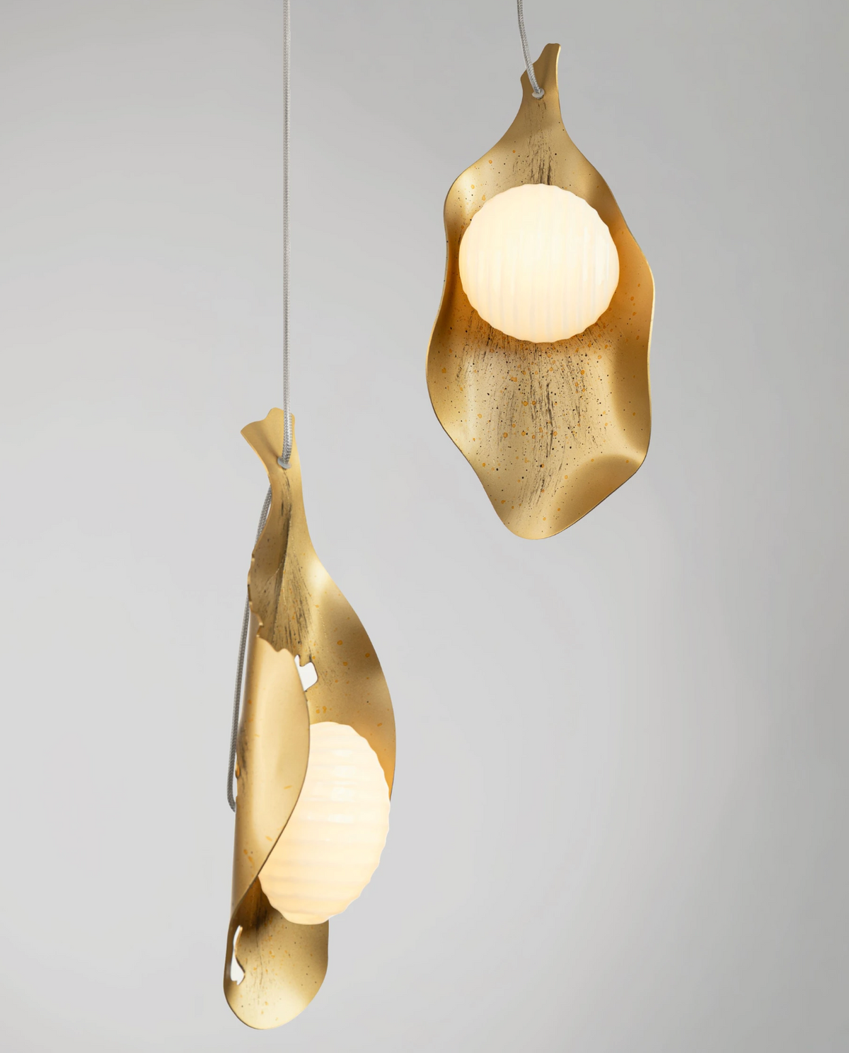 Rola Gold Steel & Opal Decorative 3 Light Multi Pendant - ID 15074