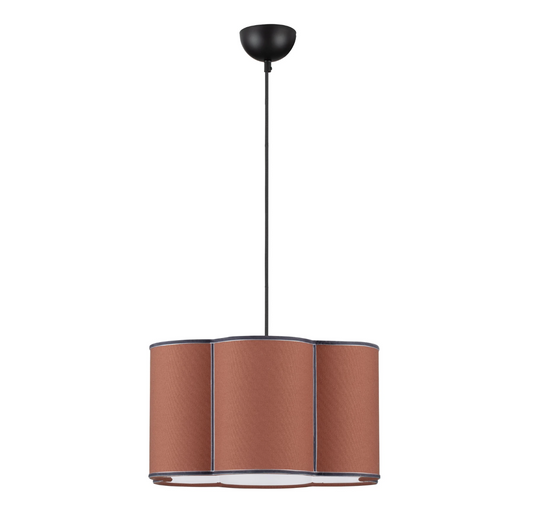 OSY Scalloped Red Single Pendant - ID 15083