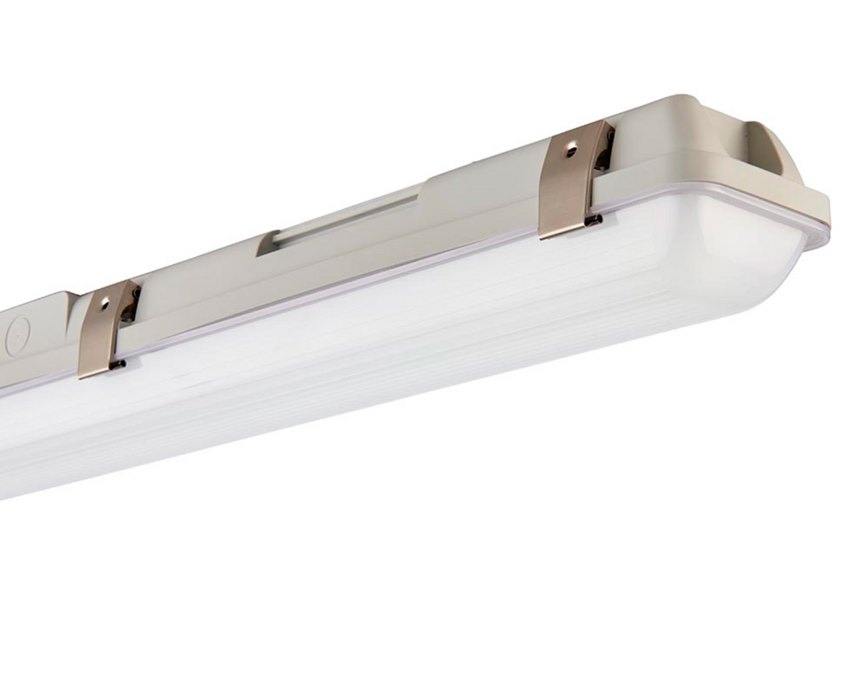 Frosted & Grey 4ft LED IP65 Batten Light - ID 15089