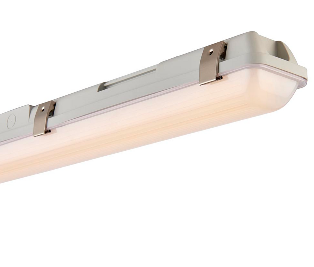 Frosted & Grey 4ft LED IP65 Batten Light - ID 15089