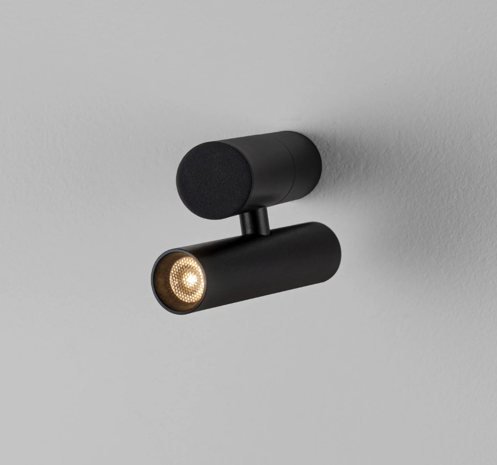 Leva Spot Sleek Black Wall Light - ID 15092