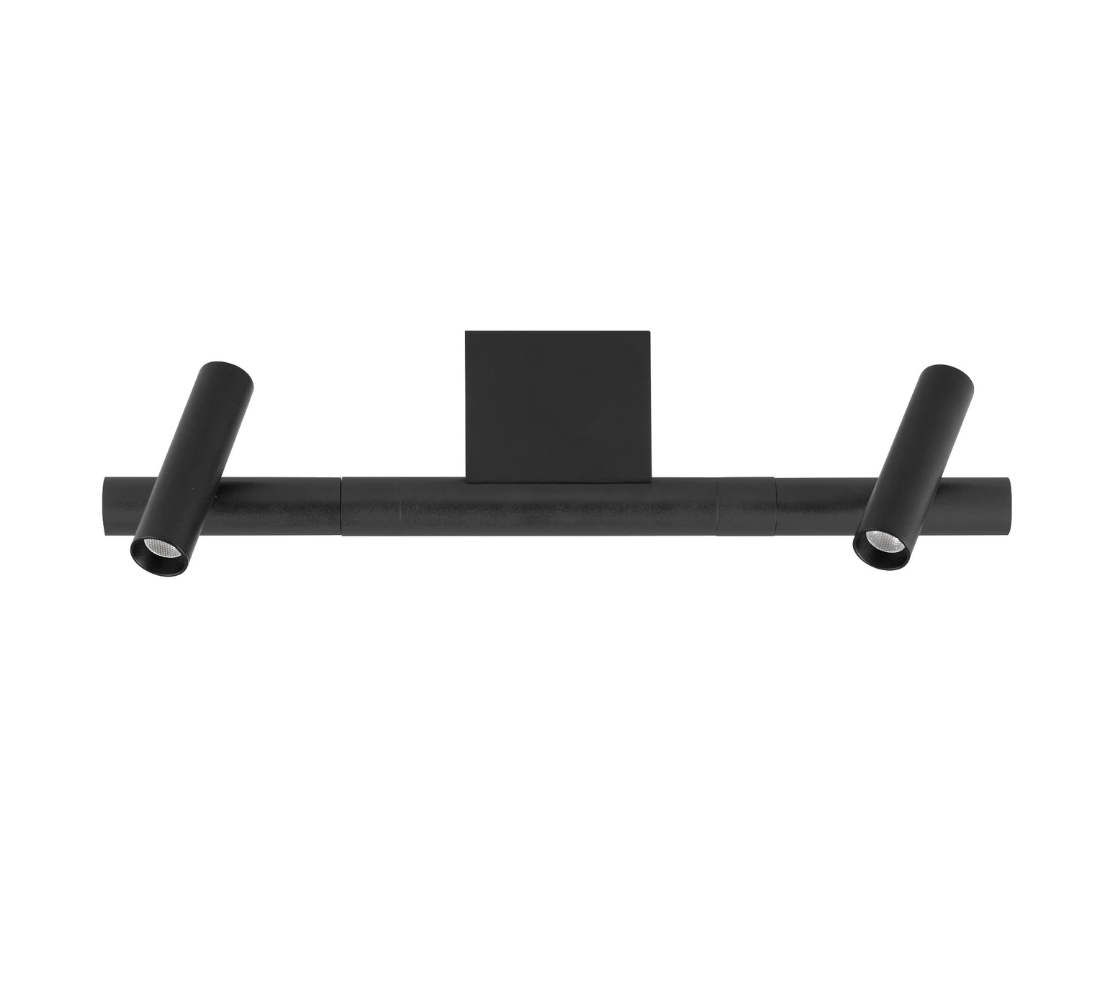 Leva Spot Sleek Black Twin Ceiling Light - ID 15093